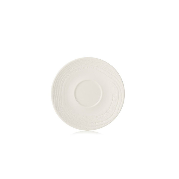 REVOL Arborescence 14 cm biały – talerzyk / spodek porcelanowy