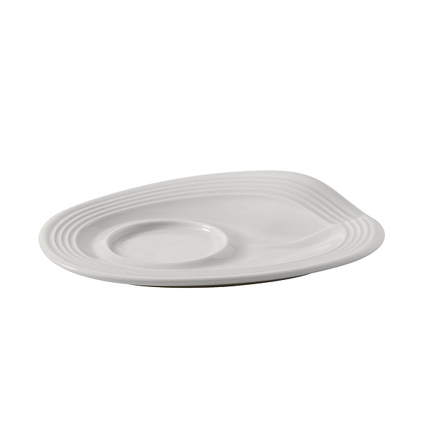 REVOL Froisses 17 cm biały – talerzyk / spodek porcelanowy