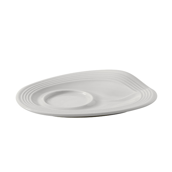 REVOL Froisses 13 cm biały – talerzyk / spodek porcelanowy