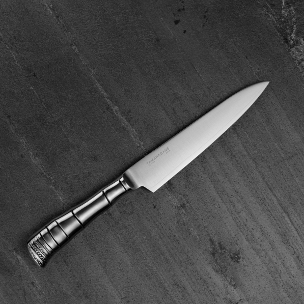 TAMAHAGANE Bamboo 15 cm - japoński nóż kuchenny ze stali nierdzewnej