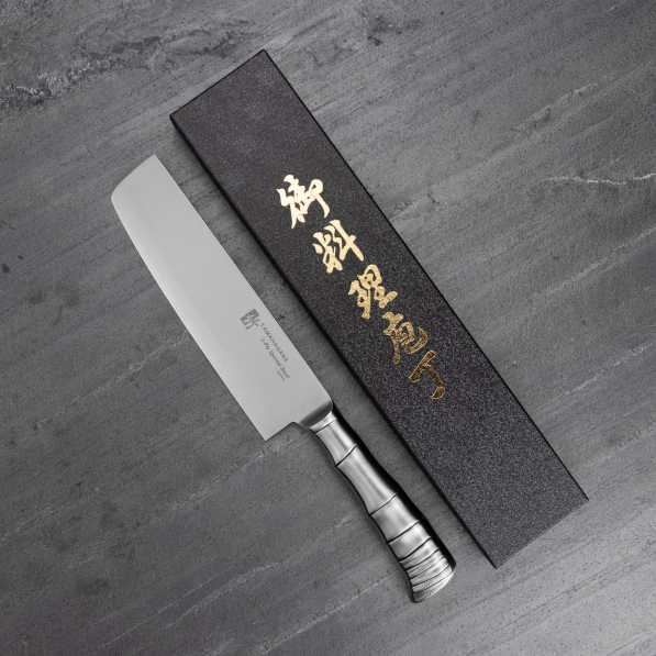 TAMAHAGANE Bamboo 18 cm - nóż japoński Nakiri ze stali nierdzewnej