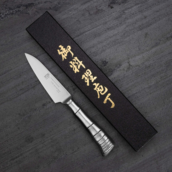 TAMAHAGANE Bamboo 9 cm - nóż japoński do warzyw i owoców ze stali nierdzewnej