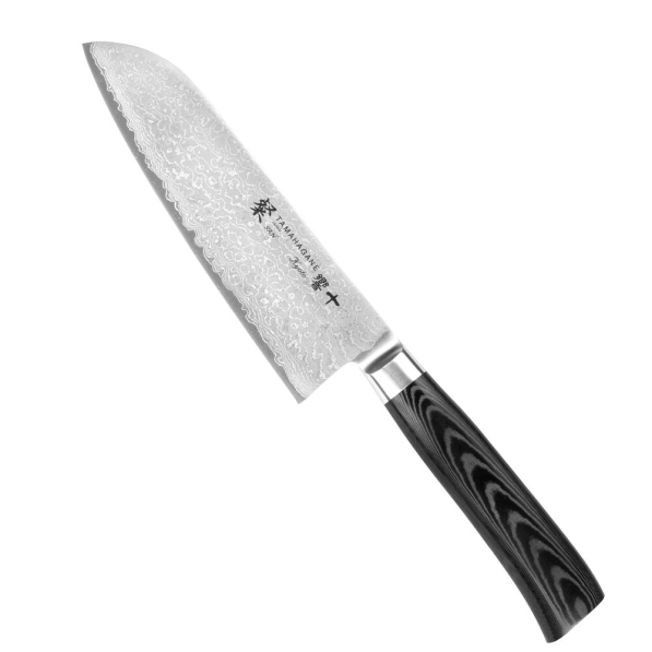 TAMAHAGANE Kyoto 17,5 cm - japoński nóż Santoku ze stali nierdzewnej