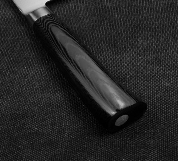 TAMAHAGANE San VG-5 Black 12 cm - japoński nóż Santoku ze stali nierdzewnej