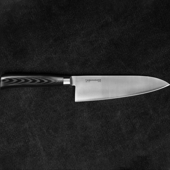 TAMAHAGANE San VG-5 Black 15 cm - japoński nóż szefa kuchni ze stali nierdzewnej