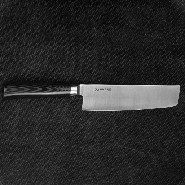 TAMAHAGANE San VG-5 Black 18 cm - nóż japoński Nakiri ze stali nierdzewnej