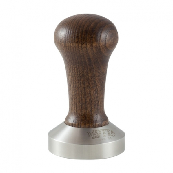 Tamper / Ubijak do kawy stalowy MOTTA WOOD BRĄZOWY 53 mm