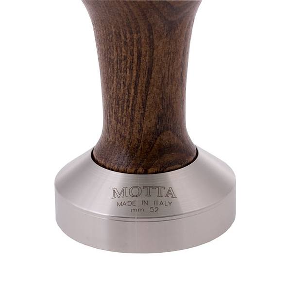 Tamper / Ubijak do kawy stalowy MOTTA WOOD BRĄZOWY 52 mm