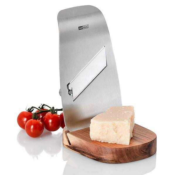 ADHOC Tufo 17 cm - tarka kuchenna do trufli i sera ręczna stalowa z deseczką