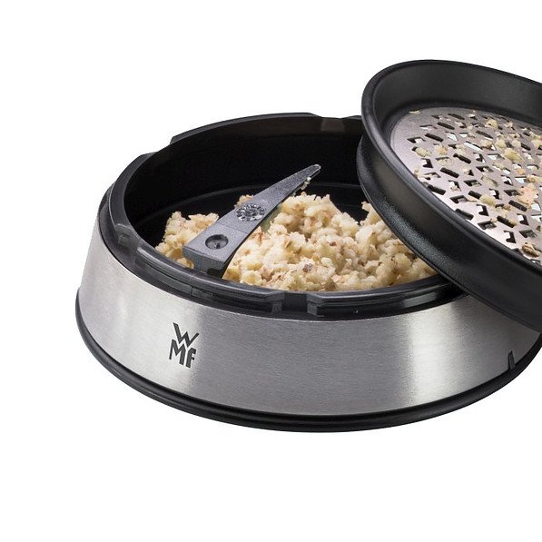 WMF Balance - tarka kuchenna ręczna do sera i imbiru ze stali nierdzewnej z pojemnikiem