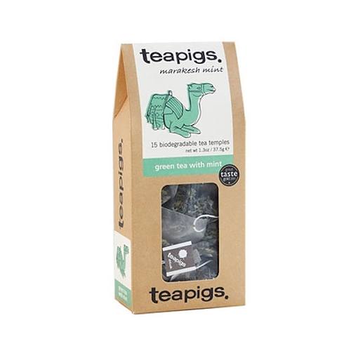 TEAPIGS Green Tea with Mint 15 szt. - angielska herbata zielona z miętą w piramidkach