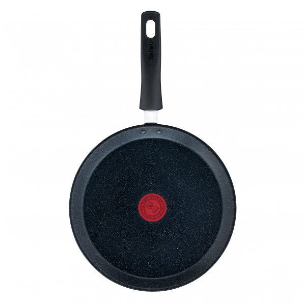 TEFAL Black Stone 25 cm czarna - patelnia do naleśników nieprzywierająca