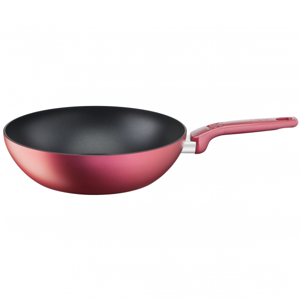 TEFAL Daily Chef 28 cm czerwona - patelnia / wok nieprzywierający