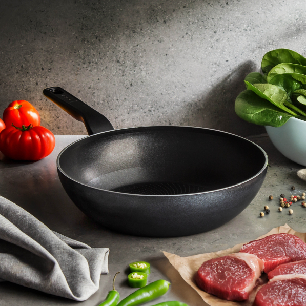TEFAL Generous Cook 28 cm czarna - patelnia / wok nieprzywierający