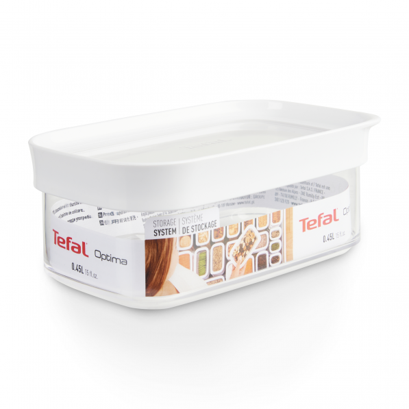 TEFAL Optima 0,45 l biały - pojemnik na żywność plastikowy