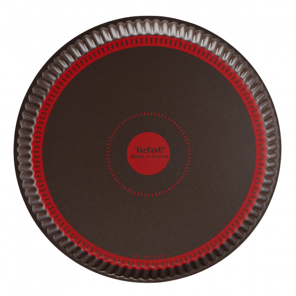 TEFAL Perfect Bake 30 cm ciemnobrązowa - forma do pieczenia tarty aluminiowa