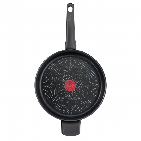 TEFAL Ultimate 26cm czarna- patelnia tytanowa nieprzywierająca z pokrywką