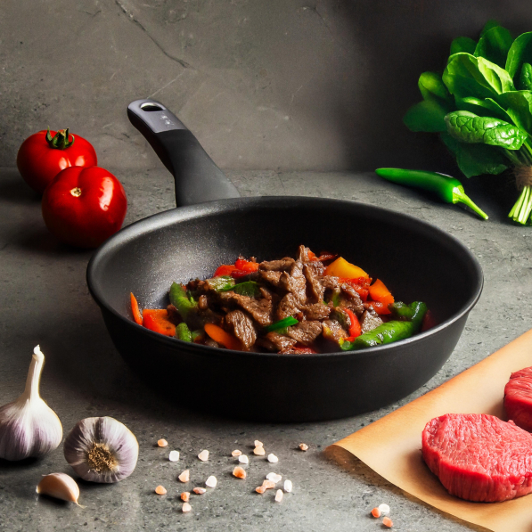 TEFAL Unlimited 24 cm czarna - patelnia tytanowa nieprzywierająca