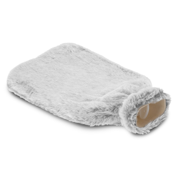 Termofor gumowy w pokrowcu HOT WATER BOTTLE JASNOSZARY 1,75 l