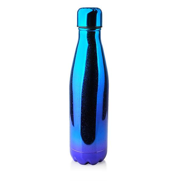 Termos / butelka termiczna stalowa COOKINI HOLLIE SHINE FIOLETOWO-NIEBIESKA 0,5 l 