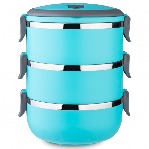 Lunch box / pojemnik obiadowy ze stali nierdzewnej TADAR NIEBIESKI 1,2 l