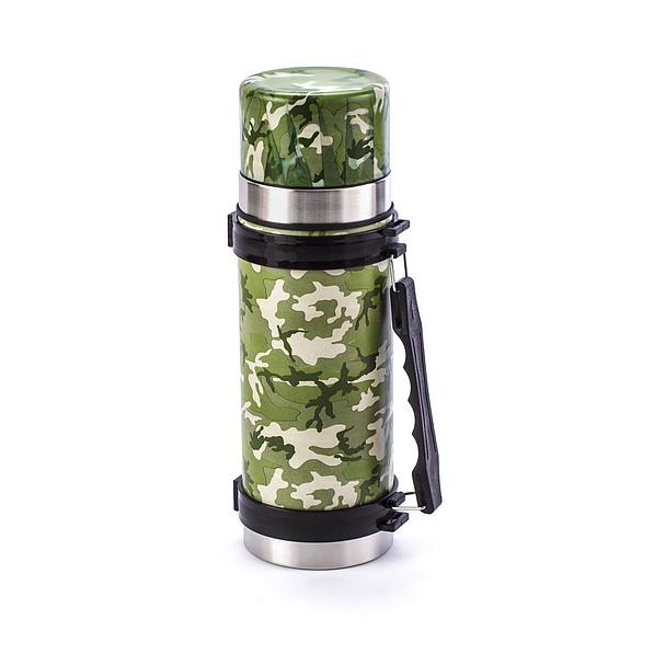 Termos próżniowy do kawy i herbaty stalowy FLORINA MILITARY MORO 1 l