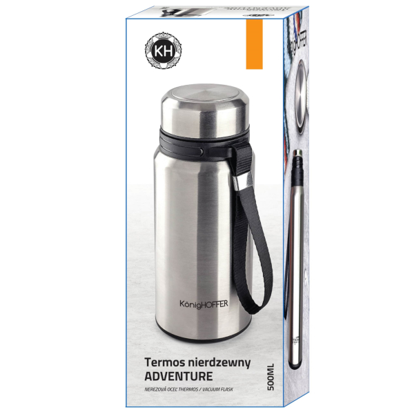 Termos próżniowy do kawy i herbaty ze stali nierdzewnej KONIGHOFFER ADVENTURE 0,5 l