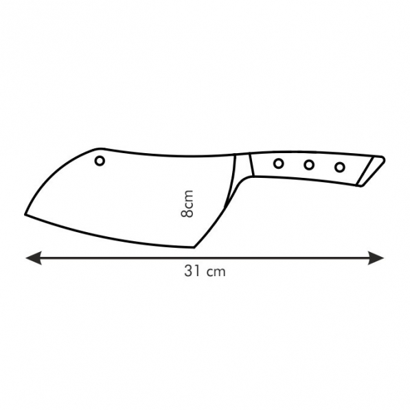 TESCOMA Azza 17 cm - tasak kuchenny ze stali nierdzewnej