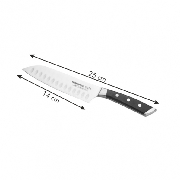 TESCOMA Azza Small 14 cm - nóż Santoku ze stali nierdzewnej