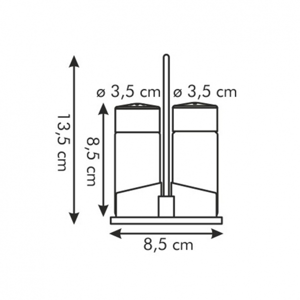 TESCOMA Classic Club - solniczka i pieprzniczka na stojaku szklane
