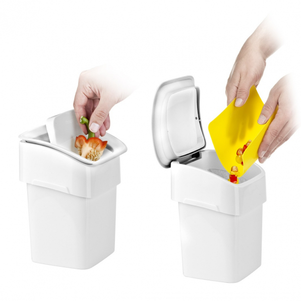 TESCOMA Clean Kit 2 l biały - kosz na śmieci do łazienki plastikowy