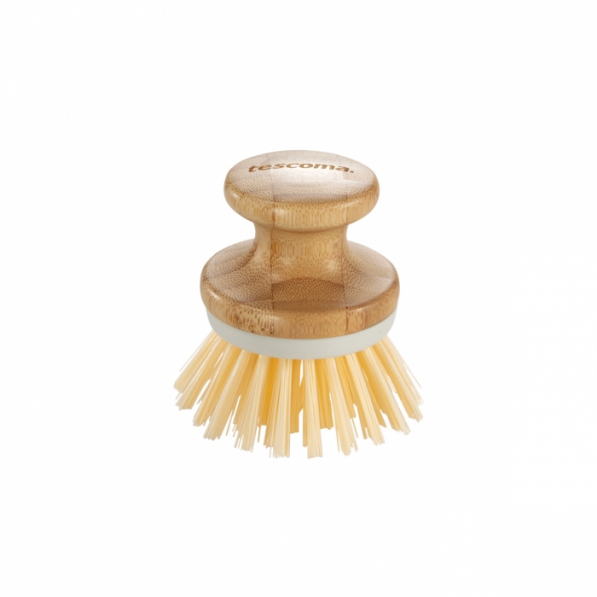 TESCOMA Clean Kit Bamboo Round jasnobrązowa - szczotka do mycia naczyń nylonowa