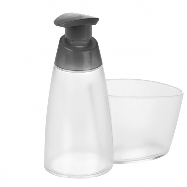 TESCOMA Clean Kit Sapone 350 ml szary - dozownik do płynu do mycia naczyń plastikowy