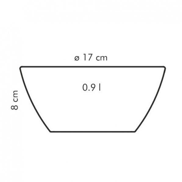 TESCOMA Crema 0,9 l biała - miska / salaterka porcelanowa