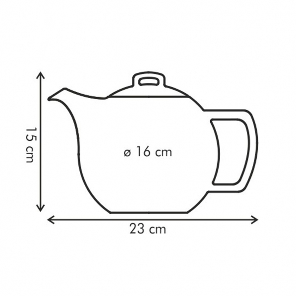 TESCOMA Crema 1,4 l biały - dzbanek do herbaty i kawy porcelanowy