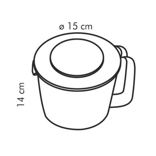 TESCOMA Delicia 1,5 l - dzbanek / miska do miksowania plastikowa z miarką