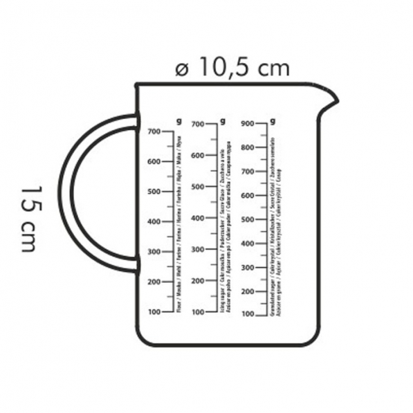 TESCOMA Delicia 1 l - miarka kuchenna szklana