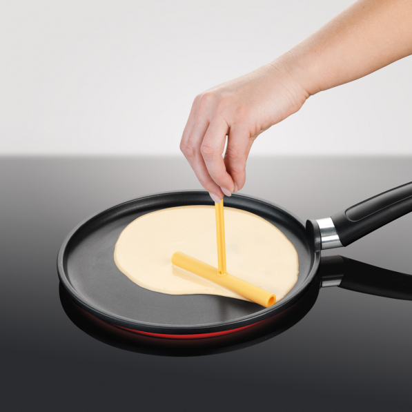 TESCOMA Delicia 32 cm żółta - łopatka kuchenna i wałeczek do naleśników nylonowe
