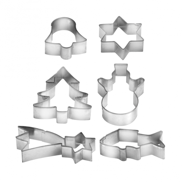 TESCOMA Delicia Christmas 6 szt. - foremki / wykrawacze do ciastek na krążku metalowe