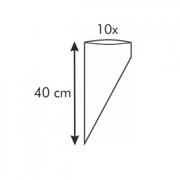 TESCOMA Delicia Large 10 szt. - rękawy cukiernicze plastikowe