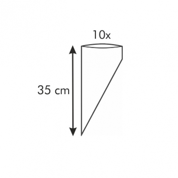 TESCOMA Delicia Medium 10 szt. - rękawy cukiernicze plastikowe