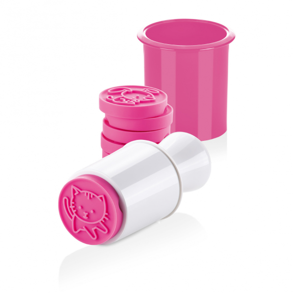 TESCOMA Delicia Pink - stempel / foremka do ciastek z tłoczkiem silikonowa