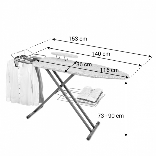 TESCOMA Fancy Home 116 x 36 cm - deska do prasowania metalowa