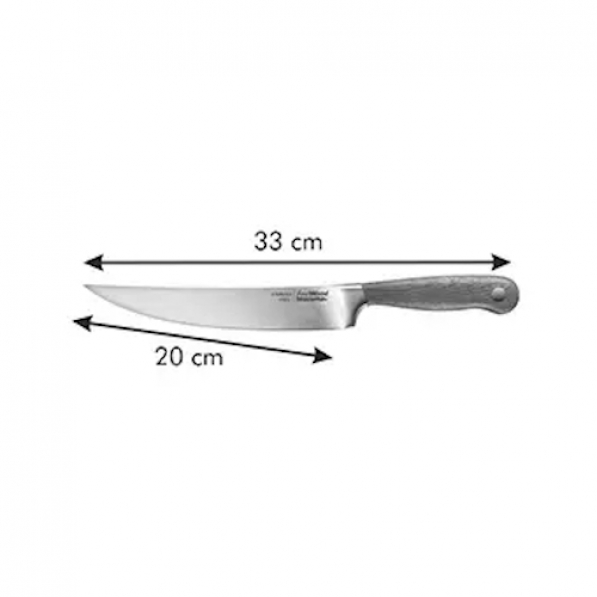 TESCOMA Feelwood 20 cm - nóż do porcjowania mięsa ze stali nierdzewnej 