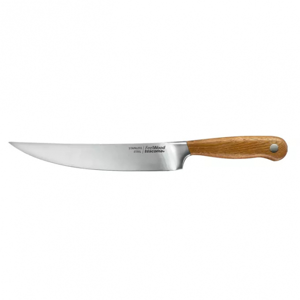 TESCOMA Feelwood 20 cm - nóż do porcjowania mięsa ze stali nierdzewnej 