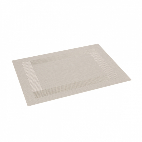 TESCOMA Flair Frame 45 x 32 cm beżowa - mata stołowa z tkaniny syntetycznej