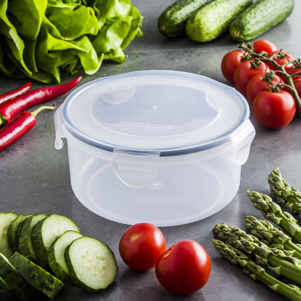 TESCOMA Freshbox 1,5 l - pojemnik na żywność hermetyczny plastikowy okrągły