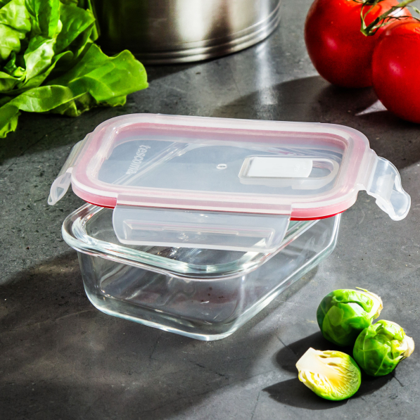 TESCOMA Freshbox Glass 0,4 l - pojemnik hermetyczny na żywność szklany