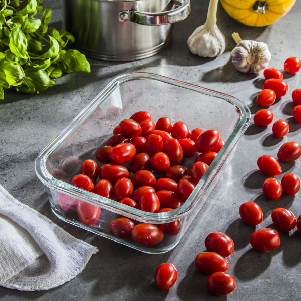 TESCOMA Freshbox Glass 1,5 l - pojemnik hermetyczny na żywność szklany