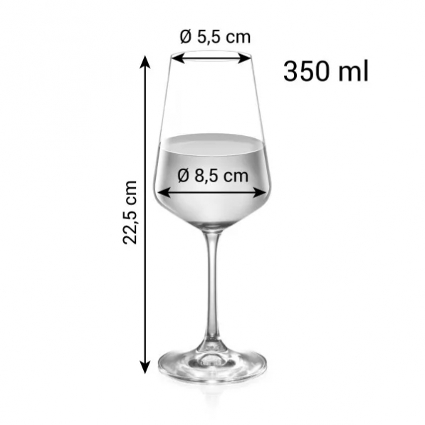 TESCOMA Giorgio 350 ml 6 szt. - kieliszki do wina białego szklane 